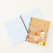 オレンジと白のフローラ ノートブック (内部)