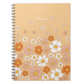 オレンジと白のフローラ ノートブック (正面)