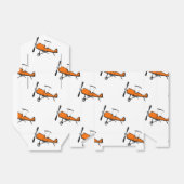 オレンジと白のプロップバイプレーン；小飛行機 フェイバーボックス (折り畳みなし)