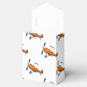 オレンジと白のプロップバイプレーン；小飛行機 フェイバーボックス (オープン)