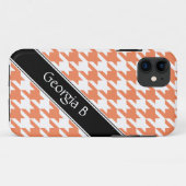 オレンジと白の千鳥格子のiPhoneカスタム 5ケース Case-Mate iPhoneケース (裏面(横))