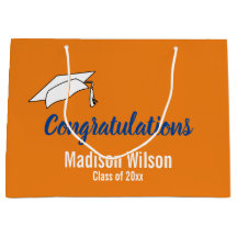 オレンジと白の卒業祝い