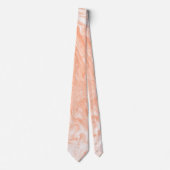 オレンジと白の大理石 ネクタイ (正面)