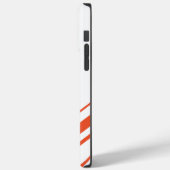 オレンジと白の対角線 Case-Mate iPhoneケース (裏面 / 左)
