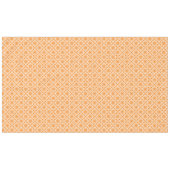 オレンジと白の幾何学円パターン テーブルクロス (正面(横))