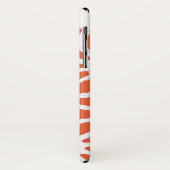 オレンジと白の幾何学的パターン Case-Mate iPhoneケース (裏面/左)