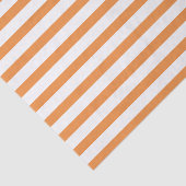 オレンジと白の水平ストライプ 薄葉紙 (詳細)