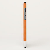 オレンジと白の水玉模様パターンモノグラム Case-Mate iPhoneケース (裏面/左)