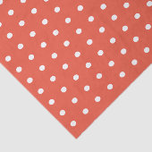 オレンジと白の水玉模様 薄葉紙 (詳細)