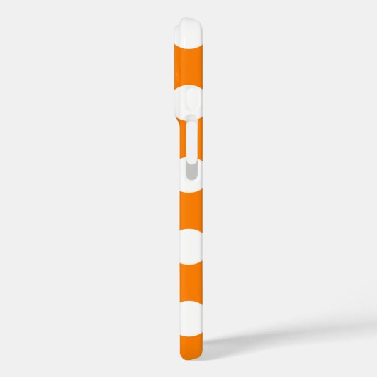 オレンジと白の水玉模様 Case-Mate iPhoneケース (裏面 / 左)