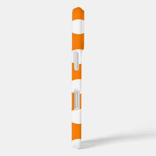 オレンジと白の水玉模様 Case-Mate iPhoneケース (裏面 / 右)