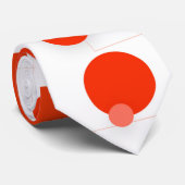 オレンジと白の泡のパーティー ネクタイ (ロール)
