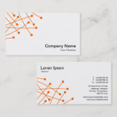オレンジと白の粒子トラック 名刺 (正面/裏面)