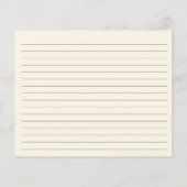 オレンジと白の花アイボリーレシピカード (裏面)