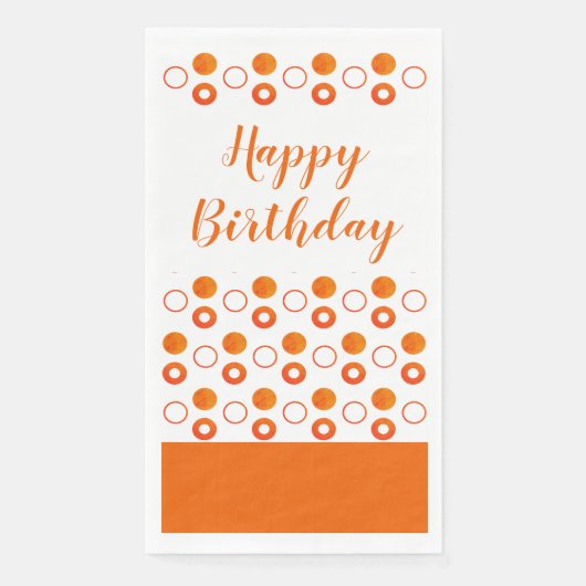 オレンジと白の誕生日 (正面)