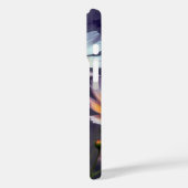 オレンジと紫のコスモス抽象芸術 Case-Mate iPhoneケース (裏面 / 左)
