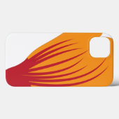 オレンジと紫のスケッチを持つ植物の離れ Case-Mate iPhoneケース (裏面 (横))