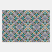 オレンジと紫のラッピング紙シートセット3 ラッピングペーパーシート (正面2)