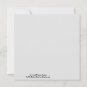 オレンジと紫の塩辛い水彩画の色合い カード (裏面)