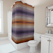 オレンジと紫の塩辛い水彩画の色合い シャワーカーテン (インサイチュ)