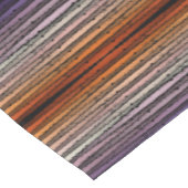 オレンジと紫の塩辛い水彩画の色合い ショートテーブルランナー (コーナー)