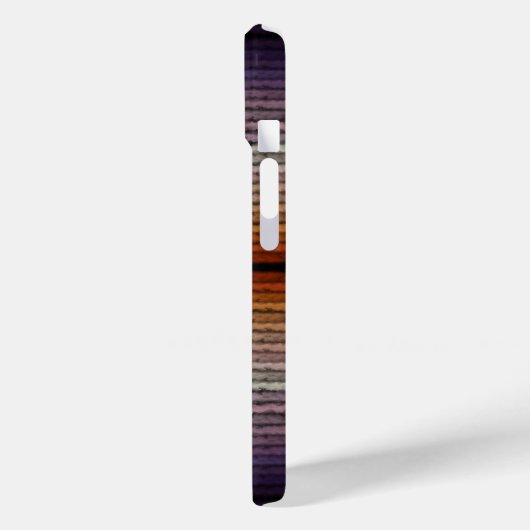 オレンジと紫の塩辛い水彩画の色合い Case-Mate iPhoneケース (裏面 / 左)