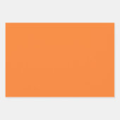 オレンジと紫の花を付けた黄色離れの花 ラッピングペーパーシート (正面2)