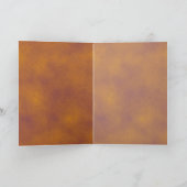 オレンジと紫の雲グリーティングカード カード (内部)