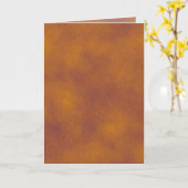オレンジと紫の雲グリーティングカード カード (黄色い花)