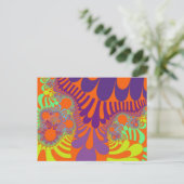 オレンジと紫モダン ポストカード (スタンド正面)