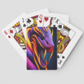 オレンジと紫鮮やかのコブラはかりで測ヘビ トランプ (裏面)