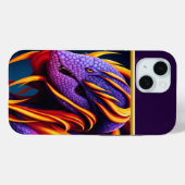 オレンジと紫鮮やかのコブラはかりで測ヘビ Case-Mate iPhoneケース (裏面 (横))