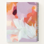 オレンジと紫 | モダン抽象芸術パーソナライズされた ノートブック (裏面)