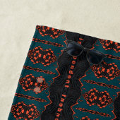 オレンジと緑で独立 ビーチタオル (インサイチュ)