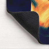 オレンジと緑のチューリップ*パーソナライズ* マウスパッド (コーナー)