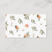 オレンジと緑のディスプレイシャワー囲いカード エンクロージャーカード (裏面)