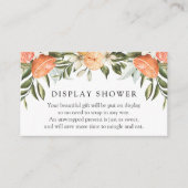 オレンジと緑のディスプレイシャワー囲いカード エンクロージャーカード (正面)