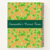 オレンジと緑のニンジン ノートブック (裏面)