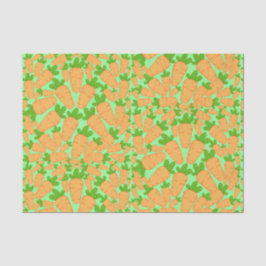 オレンジと緑のニンジン 薄葉紙