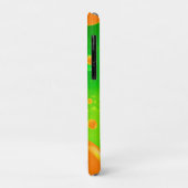 オレンジと緑のバブル抽象芸術アート Case-Mate iPhoneケース (裏面/左)