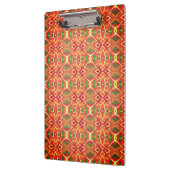 オレンジと緑のパターン クリップボード (左)