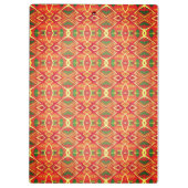 オレンジと緑のパターン クリップボード (裏面)