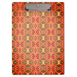 オレンジと緑のパターン クリップボード