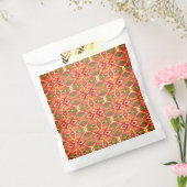 オレンジと緑のパターン フェイバーバッグ (封をした状態)