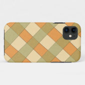 オレンジと緑のラティス Case-Mate iPhoneケース (裏面(横))