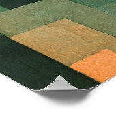 オレンジと緑の塔： Paul Klee 1922 ポスター (角)