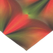 オレンジと緑の抽象芸術パターン2 ショートテーブルランナー (コーナー)