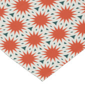 オレンジと緑の模様 ショートテーブルランナー (コーナー)