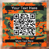 オレンジと緑の迷彩、軍隊、陸軍 ウィンドウサイン (シート2)