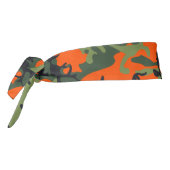 オレンジと緑の迷彩、軍隊、陸軍 タイヘッドバンド (回転270)